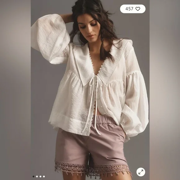 Maeve Embellished Boxer Shorts - Picture 1 of 4